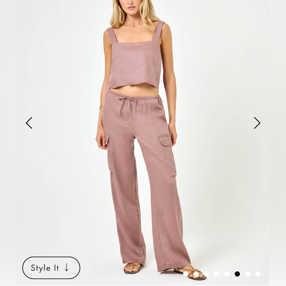 L*Space Sundown Cargo Pant in smoky quartz